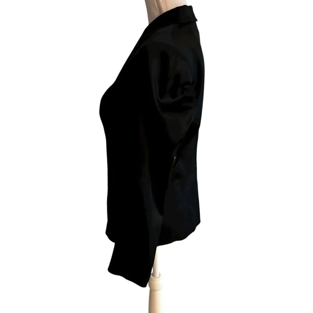 Donna Karan New York Cut-Out Tuxedo Jacket Size 8